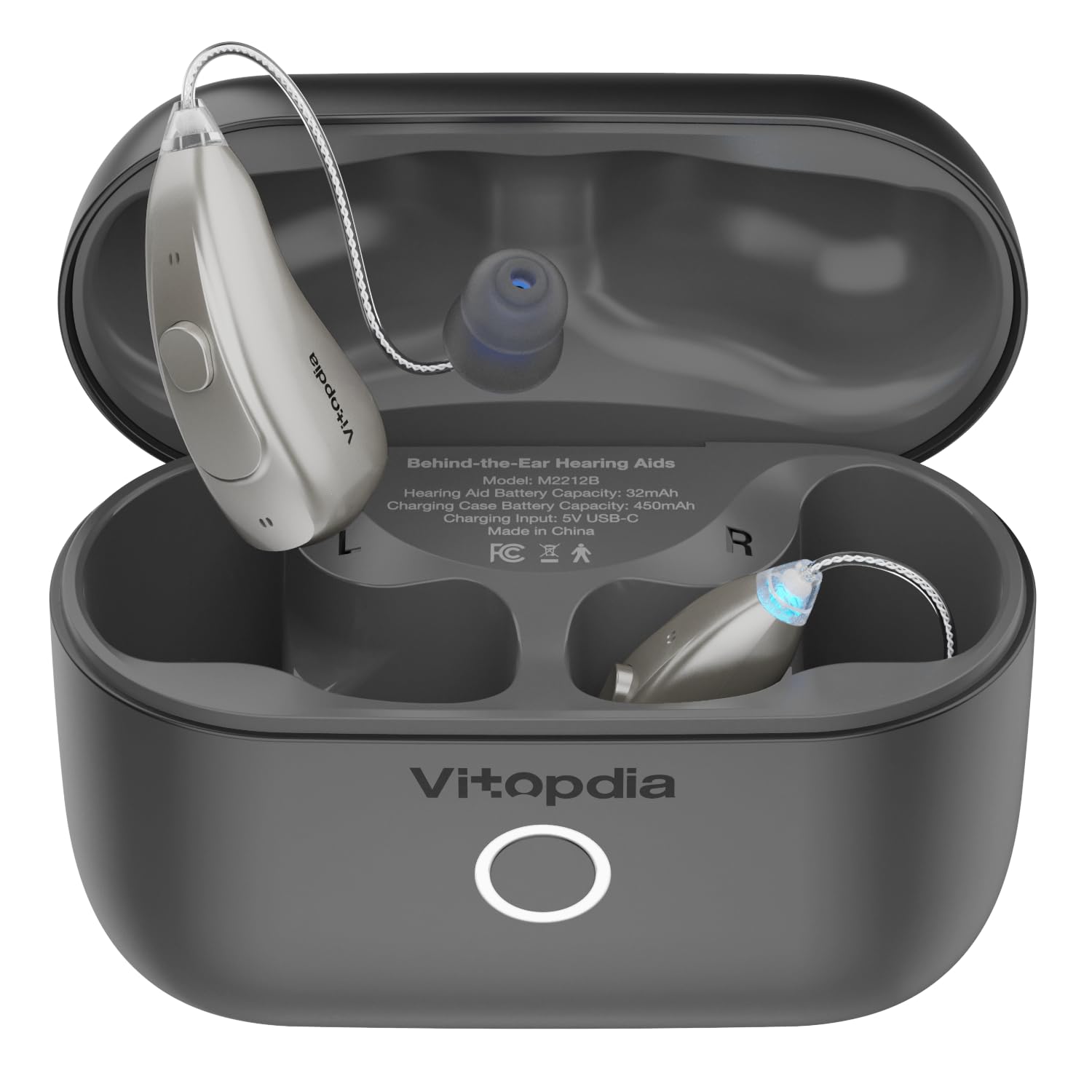 VITOPDIA 集音器 充電式 耳かけ型 Amazon.co.jp: VITOPDIA 充電式耳かけ型集音器（大人・高齢者向け